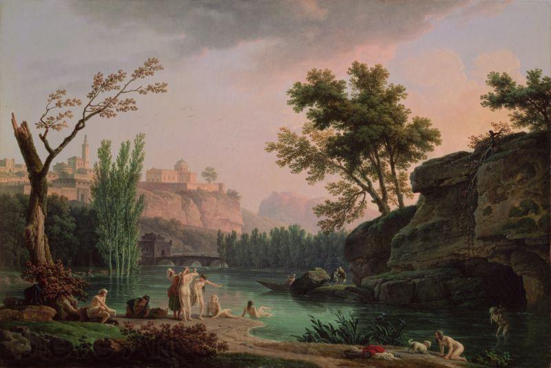 Claude Joseph Vernet Landscape in Italy Norge oil painting art